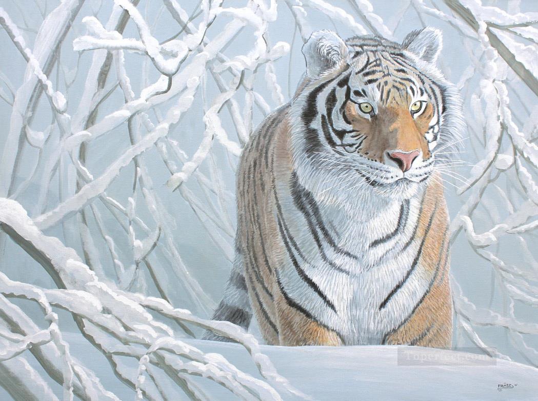 tiger snow Oil Paintings